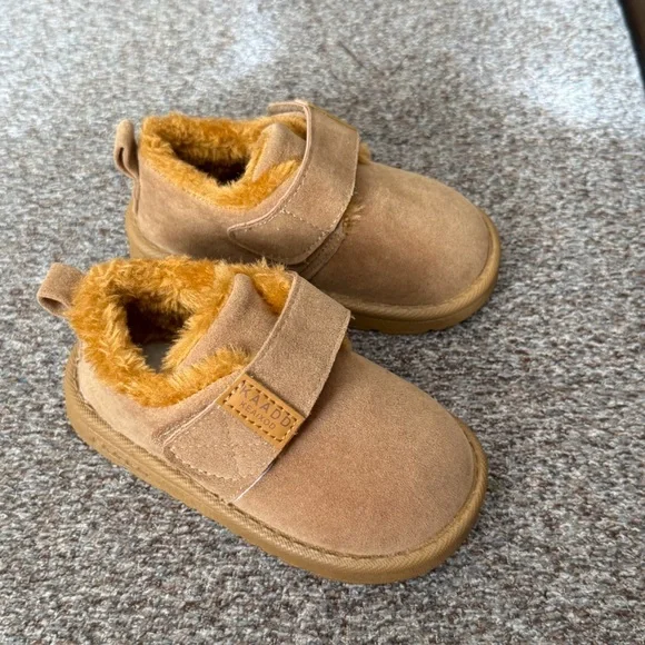 Toddler Girls Snow Boots Non-Slip Rubber Fleece Lined Low-Top with Closure Sz 6 - Picture 5 of 15